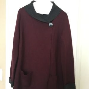Stylish sweater coat